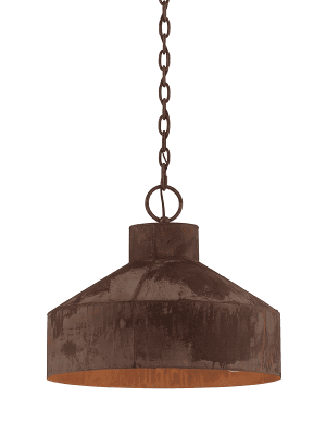 Rise & Shine 3lt Pendant Small Rust Patina