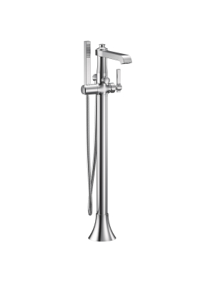 Moen S931 Flara Floor Mounted Tub Filler With Built-in Diverter - - Chrome