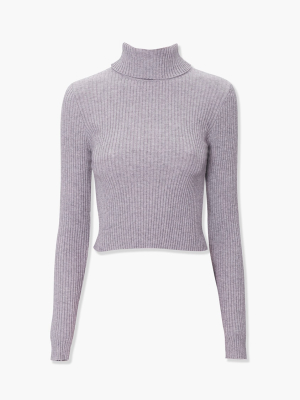 Ribbed Turtleneck Sweater