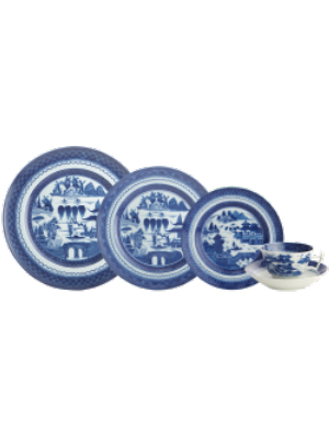 Blue Canton 5-piece Place Setting