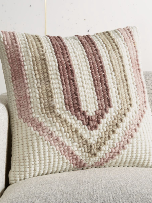 18" Allium Chunky Yarn Pillow