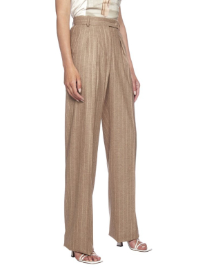 Max Mara Pinstriped Pants