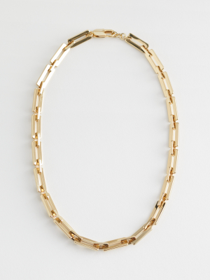 Geometric Chain Necklace