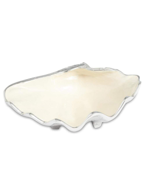 Julia Knight Tahitian Clam Shell 8" Bowl In Snow