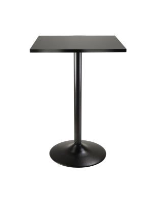 Obsidian Counter Height Pub Table Wood/black - Winsome