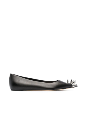 Alexander Mcqueen Spike Stud Ballerina Flats