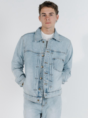 Ryder Oversized Denim Jacket  - Time Worn Blue