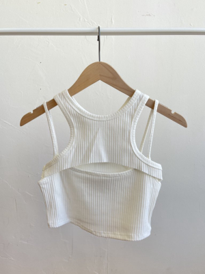 Carmel Two Piece Tank In White