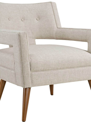 Stanley Upholstered Fabric Armchair Sand