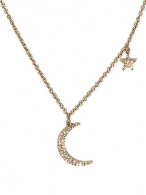 Moon And Star Necklace