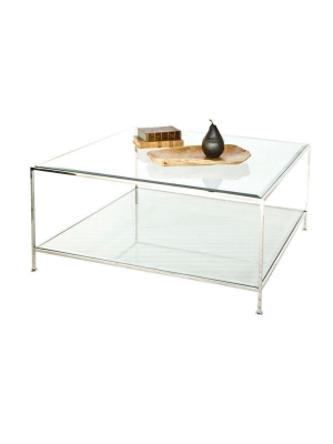 Quadro Coffee Table Nickel