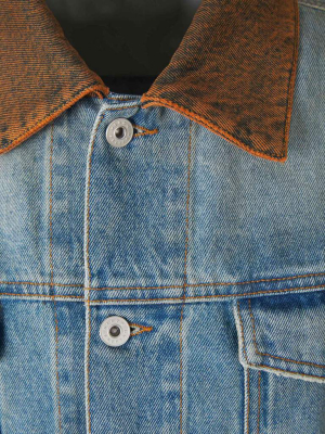 Heron Preston Contrast Collar Denim Jacket