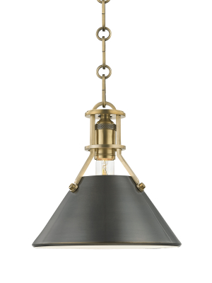 Hudson Valley Lighting Metal No 2 Pendant - Aged & Antique Distressed Bronze