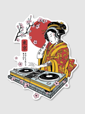 Geisha Dj Sticker