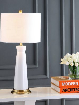 29" Ceramic Hartley Column Table Lamp (includes Energy Efficient Light Bulb) - Jonathan Y