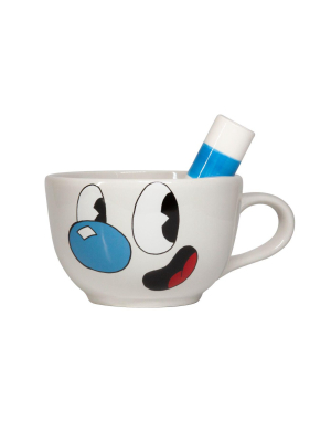 Just Funky Cuphead Collectibles | Ceramic Molded Mugman Cup | 20 Oz