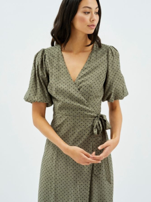 Wrap Midi Dress