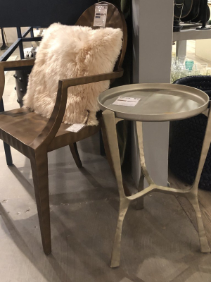 Addison Small Side Table Aged Silver