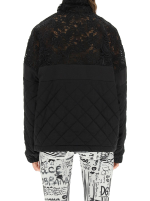 Dolce & Gabbana Logo Patch Panelled Jumper