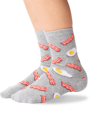 Kid's Eggs And Bacon Crew Socks