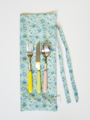 Cutlery Bag Made With Liberty Fabric Amelie