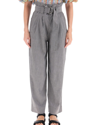 Ganni High-waisted Paperbag Trousers