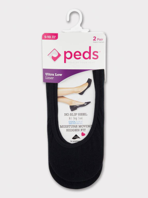 Peds Women's Coolmax Liner 2pk 5-10