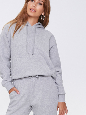 Drawstring Drop-sleeve Hoodie