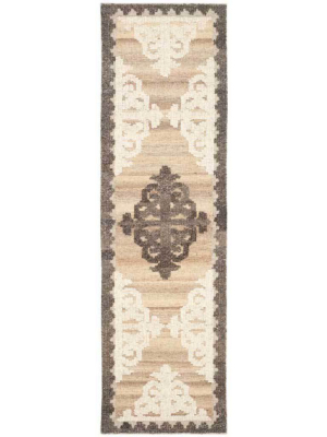 Kenya Brown/charcoal Runner Rug