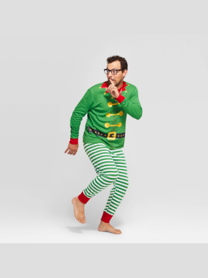 Men's Holiday Elf Matching Family Pajama Set - Wondershop™ Green