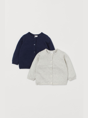 2-pack Fine-knit Cardigans