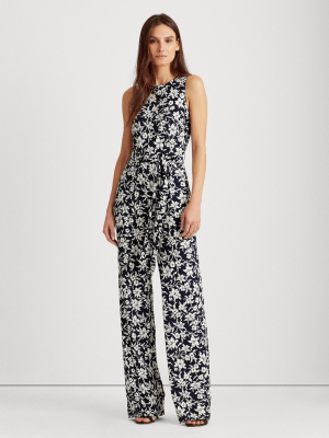 Floral Jersey Jumpsuit