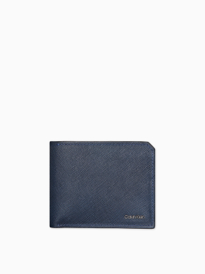 Matte Saffiano Leather Coin Pouch Wallet