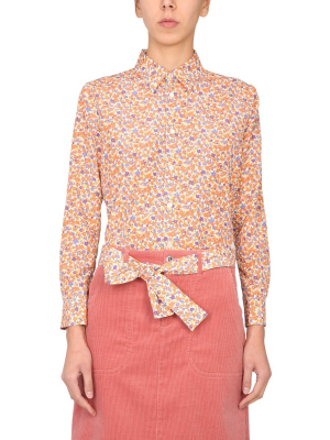 A.p.c. Floral Print Shirt