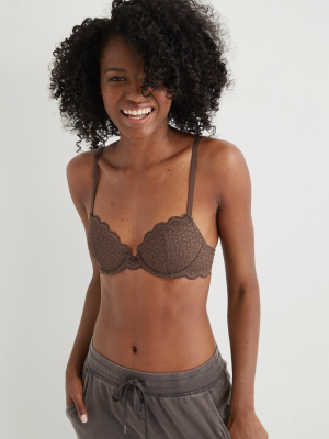 Aerie Real Happy Demi Lightly Lined Bra