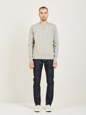 Crew Neck Sweatshirt (oatmeal) Charcoal