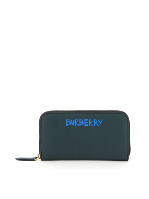 Burberry Logo Zipped Wallet