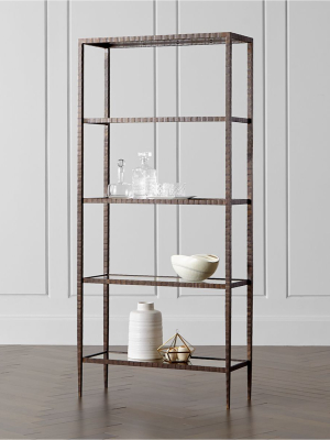 Clairemont Glass Shelf Bookcase