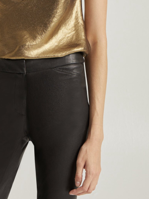 Stretch Leather Legging