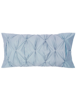 French Blue Pintuck Throw Pillow