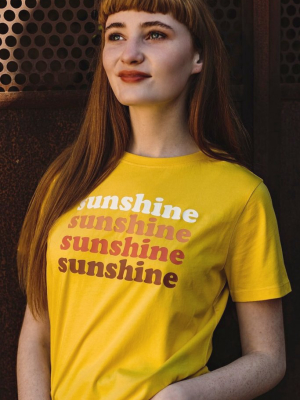 Maggie T-shirt - Yellow, Retro Sunshine #wearandcare