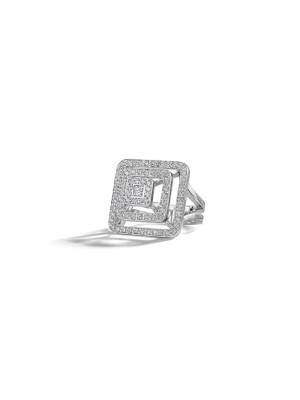 Piece Pyramid Diamond Ring