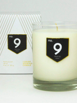 No. 9 Black Fig Cassis Scented Soy Candle