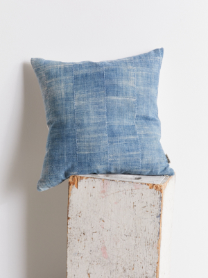 Reclaimed Indigo Throw Pillow