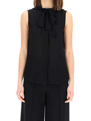 Moschino Hooded Sleeveless Blouse