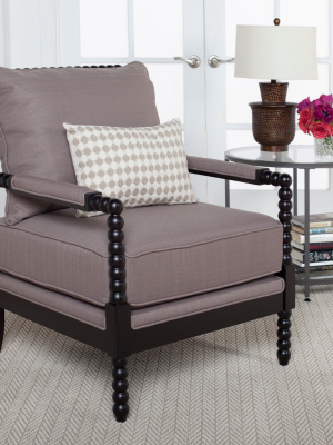 Home Colonnade Spindle Accent Chair - Mocha Brown Vanilla - Studio Designs