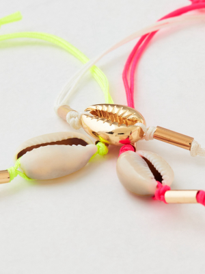 Aeo Neon Shell Bracelet 3-pack