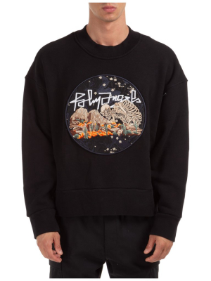 Palm Angels Graphic Embroidered Crewneck Sweatshirt