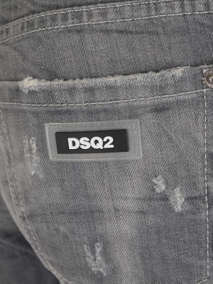 Dsquared2 Distressed Skinny Leg Jeans