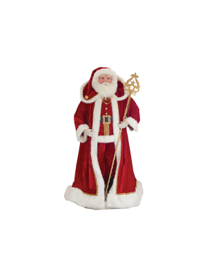 Kurt Adler 72" Kringle Klaus Elegant Santa With Staff